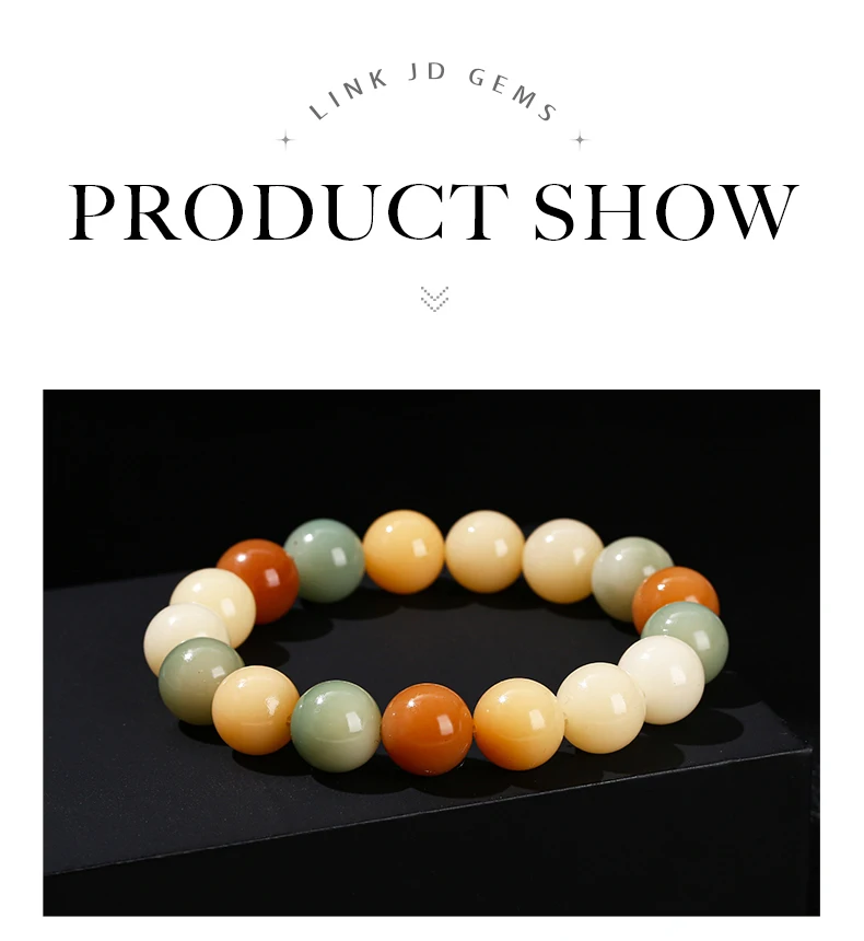 JD Natural Wooden Bead Bracelet Muticolor Bodhi Root Stretch Bracelets Women Men Buddha Handmade Yoga Meditation Jewelry Gift