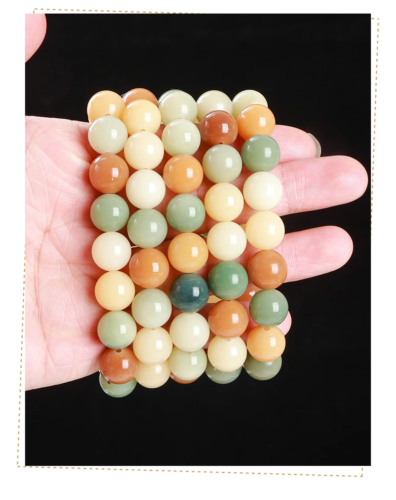 JD Natural Wooden Bead Bracelet Muticolor Bodhi Root Stretch Bracelets Women Men Buddha Handmade Yoga Meditation Jewelry Gift