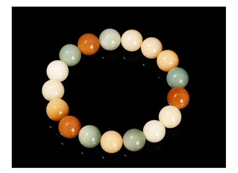 JD Natural Wooden Bead Bracelet Muticolor Bodhi Root Stretch Bracelets Women Men Buddha Handmade Yoga Meditation Jewelry Gift