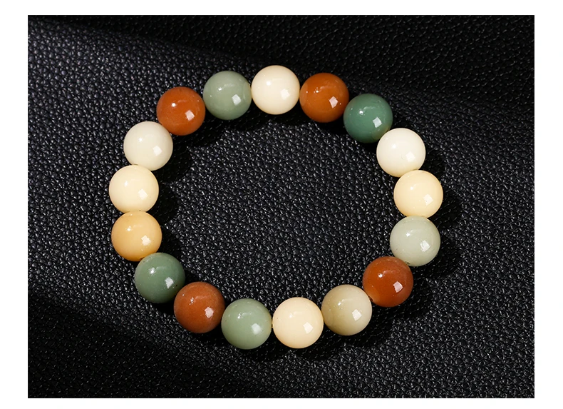 JD Natural Wooden Bead Bracelet Muticolor Bodhi Root Stretch Bracelets Women Men Buddha Handmade Yoga Meditation Jewelry Gift