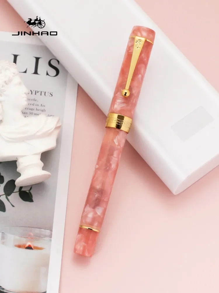 JINHAO 100 Centennial Resin Fountain Pen Arrow Shaped Pen Clip Golden Clip Business Office School Supplies Stationery PK 9019