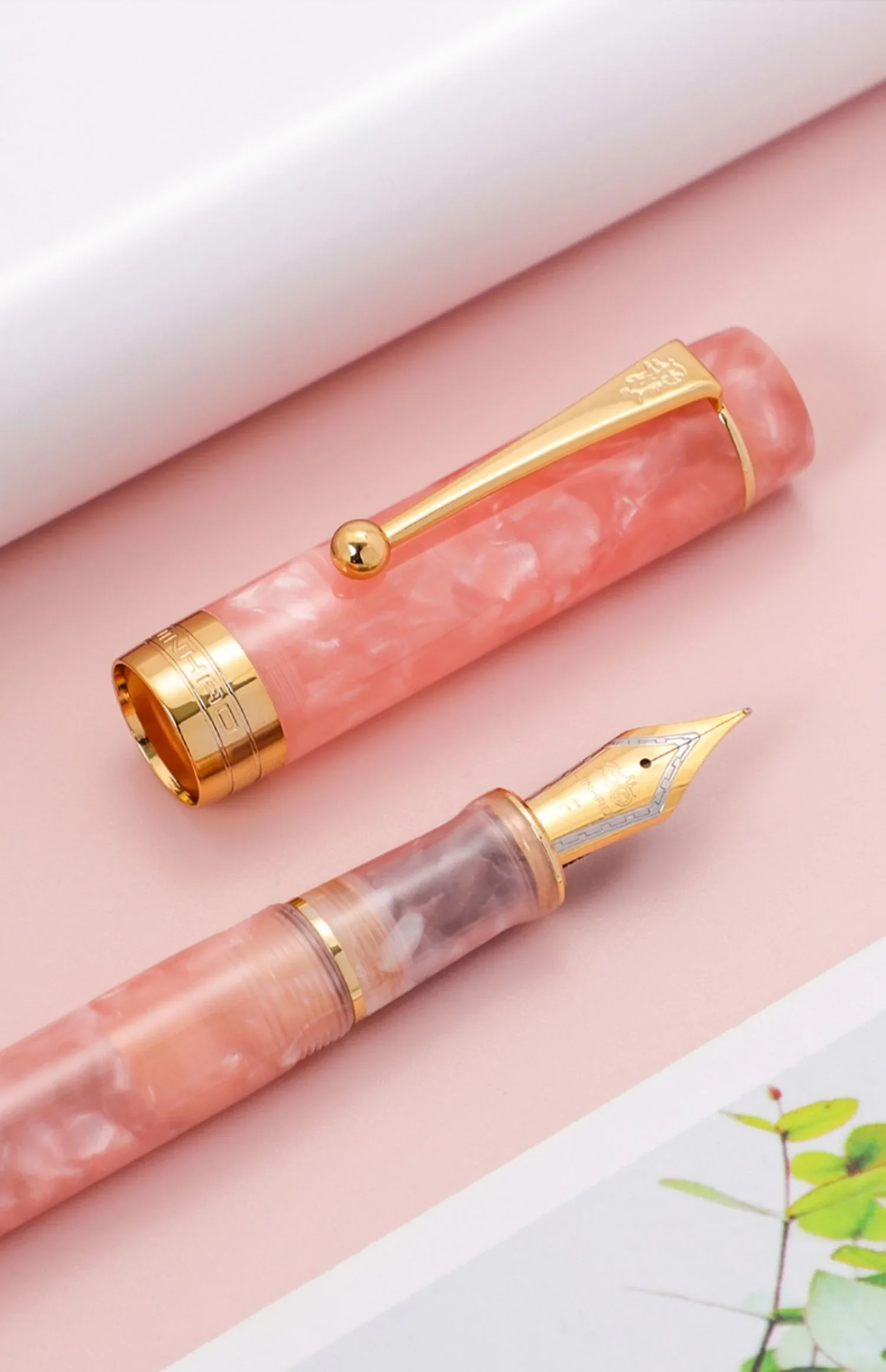 JINHAO 100 Centennial Resin Fountain Pen Arrow Shaped Pen Clip Golden Clip Business Office School Supplies Stationery PK 9019