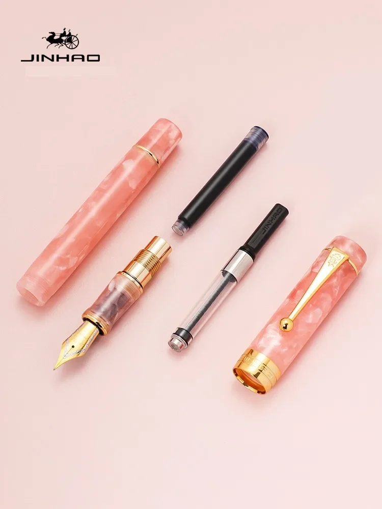JINHAO 100 Centennial Resin Fountain Pen Arrow Shaped Pen Clip Golden Clip Business Office School Supplies Stationery PK 9019