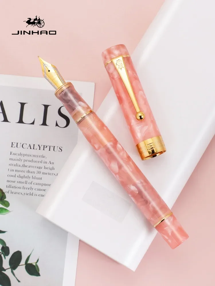 JINHAO 100 Centennial Resin Fountain Pen Arrow Shaped Pen Clip Golden Clip Business Office School Supplies Stationery PK 9019