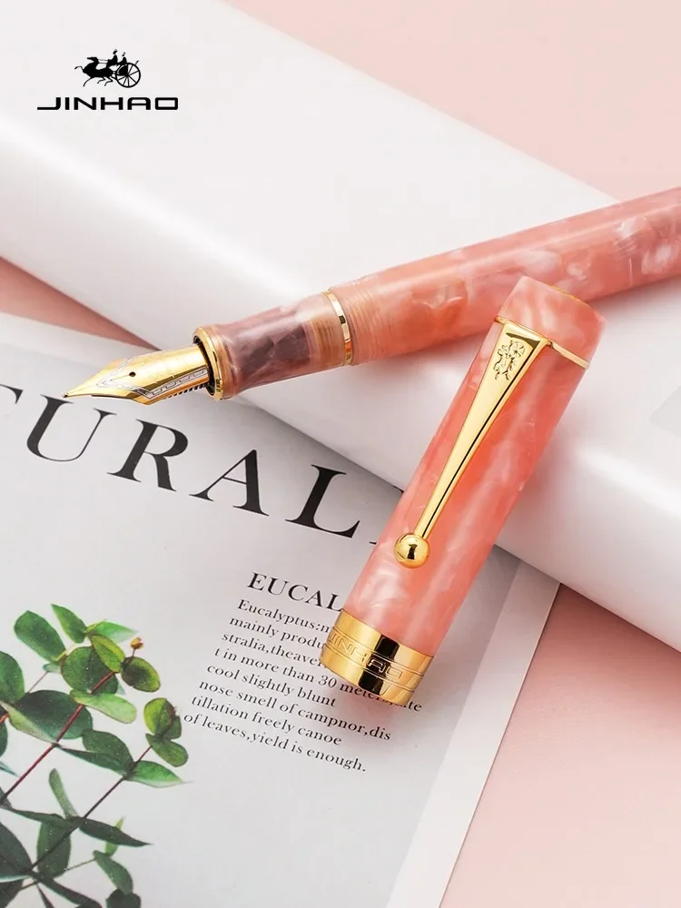JINHAO 100 Centennial Resin Fountain Pen Arrow Shaped Pen Clip Golden Clip Business Office School Supplies Stationery PK 9019