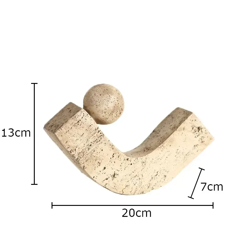 Geometric Arc Natural Stone Ornaments Modern Crafts Desk Decoration Minimalist Desk Decoration Home Aesthetics Modern Art Statue