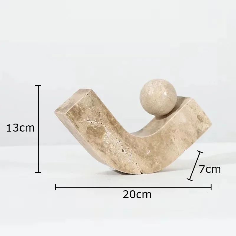 Geometric Arc Natural Stone Ornaments Modern Crafts Desk Decoration Minimalist Desk Decoration Home Aesthetics Modern Art Statue