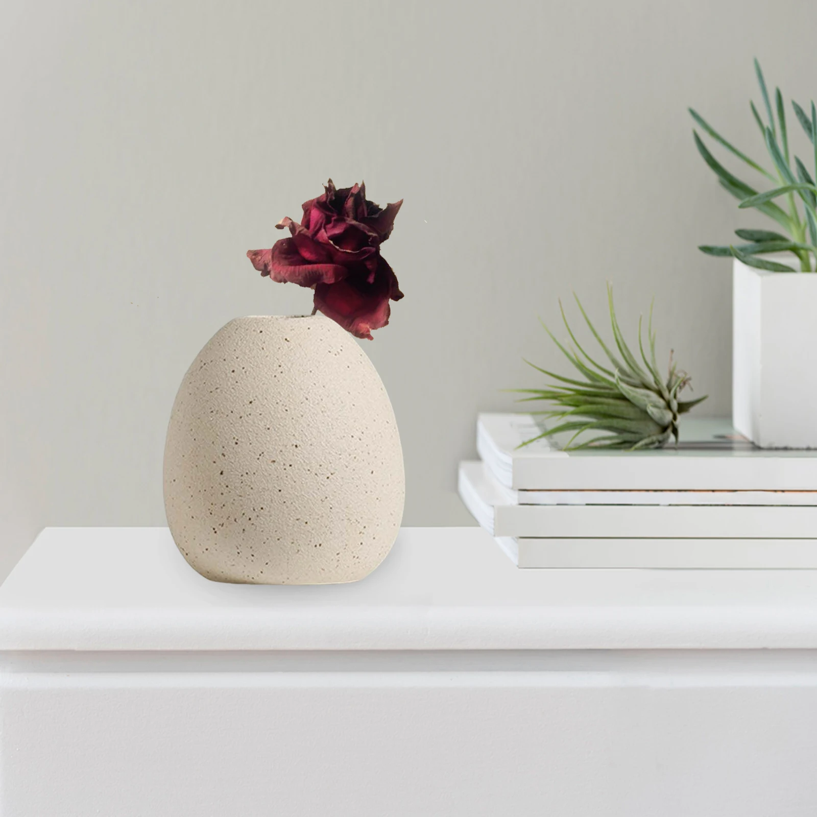 Modern Flower Vases Floral Arrangements Decorative Vases Boho Ceramic Vase for Entryway Dinner Living Room Kitchen Decoration