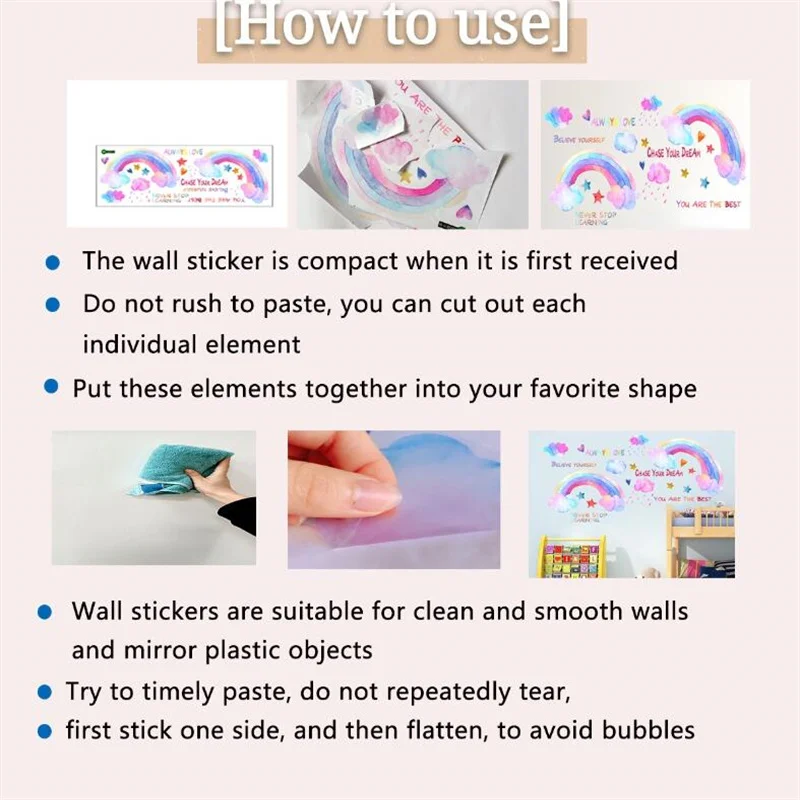 1PCS Removable Colorful English LIVE LAUGH LOVE Butterfly Wall Sticker For Bedroom Self Adhesive Home Decoration 30*60CM