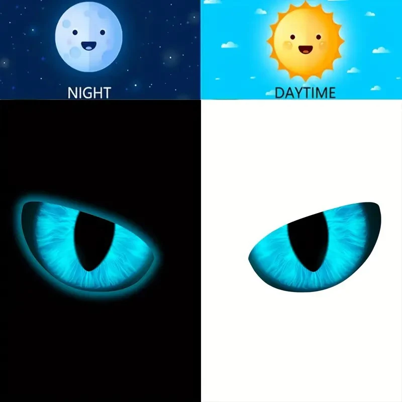 Glow-in-the-Dark Funny Face Toilet Stickers Waterproof Removable Self-Adhesive PVC Decals Bathroom Decor Wall Stickers