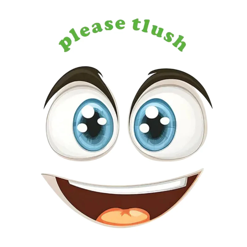 Glow-in-the-Dark Funny Face Toilet Stickers Waterproof Removable Self-Adhesive PVC Decals Bathroom Decor Wall Stickers