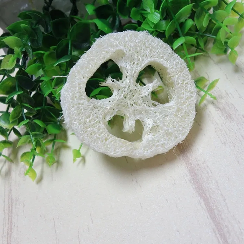 Natural Loofah Luffa Loofa Slices, Handmade Soap Tools, Cleaning Sponge, Facial Soap Holder, 100 Pcs