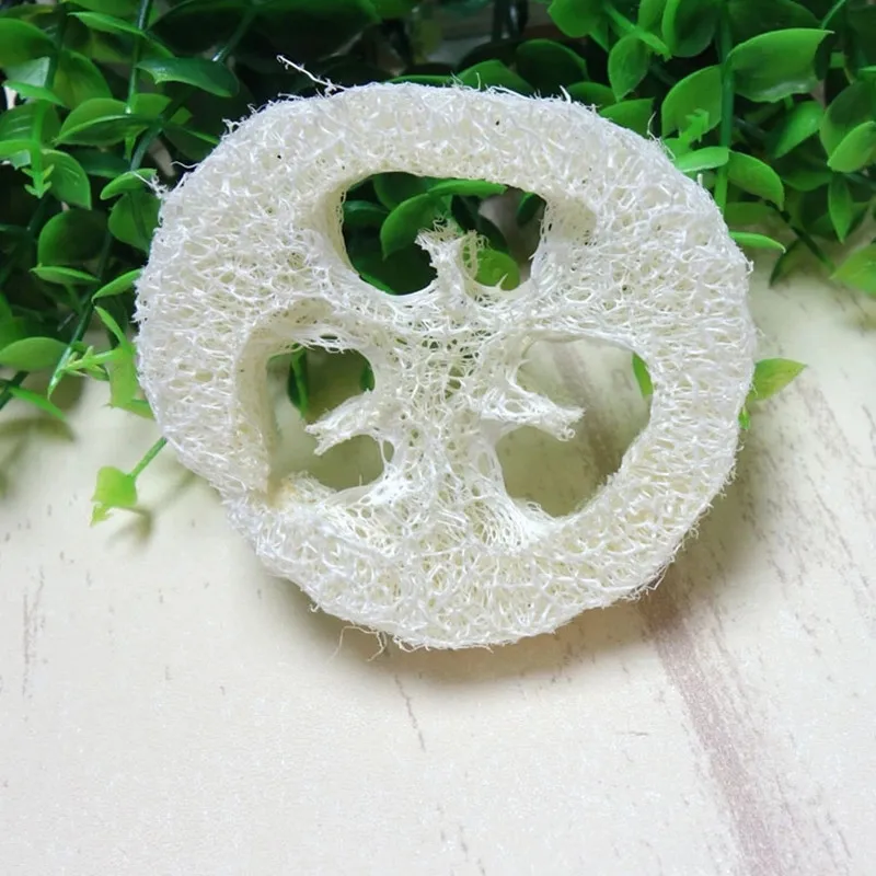 Natural Loofah Luffa Loofa Slices, Handmade Soap Tools, Cleaning Sponge, Facial Soap Holder, 100 Pcs