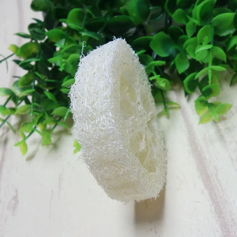 Natural Loofah Luffa Loofa Slices, Handmade Soap Tools, Cleaning Sponge, Facial Soap Holder, 100 Pcs