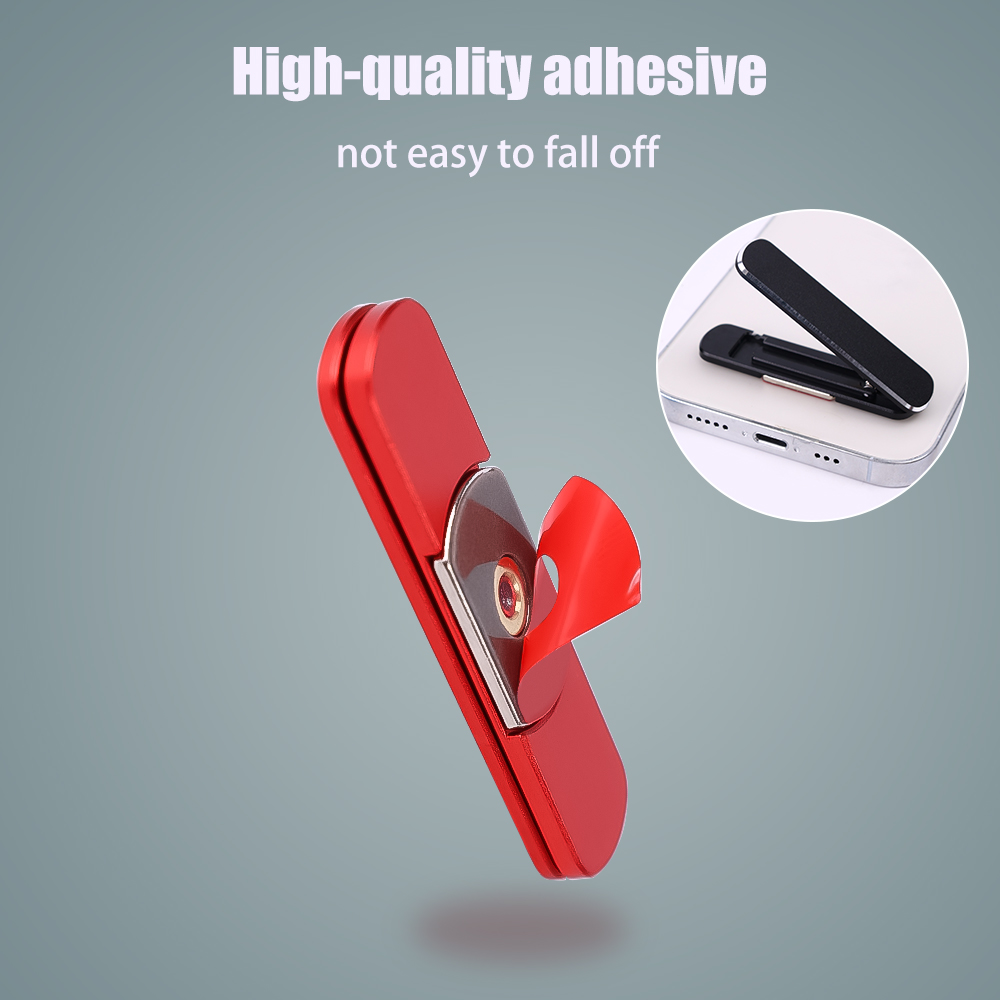 Univesal Mini Invisible Phone Holder 360° Rotatable Metal Desktop Kichstand Ultra Thin Foldable Mobile Phone Bracket Holder