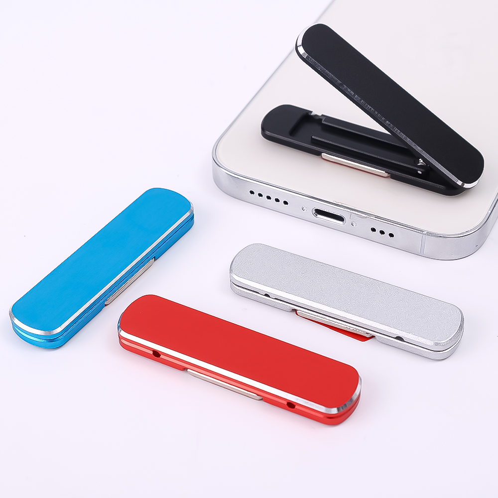 Univesal Mini Invisible Phone Holder 360° Rotatable Metal Desktop Kichstand Ultra Thin Foldable Mobile Phone Bracket Holder