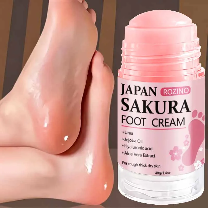 [Super Anti-Cracking] Sakura 60% Urea + 2% Salicylic Acid Hand and Foot Stick Plus+, Super Anti-Cracking Hand and Foot Cream Stick, Moisturizes from Within in 5 Minutes, Fast Results, 72-Hour Deep Hydration, Locks in Moisture, Prevents Cracking, Protects Skin Barrier, Smoothes Skin, Leaves It Smooth and Flawless, Improves Skin Elasticity, Presents a Healthier Skin, Suitable for Extremely Dry, Cracked, and Rough Hands and Feet, Stick Design