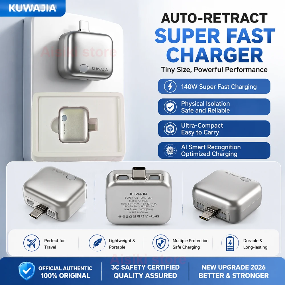KUWAJIA KH-51 140W Fast Charging Power Disconnector Full Charge Auto Pop Separator for Mobile Phone Tablet