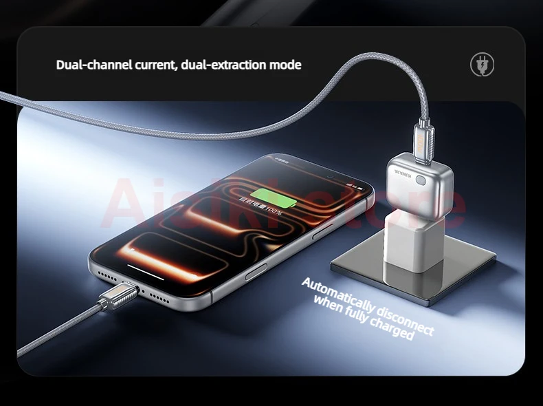 KUWAJIA KH-51 140W Fast Charging Power Disconnector Full Charge Auto Pop Separator for Mobile Phone Tablet