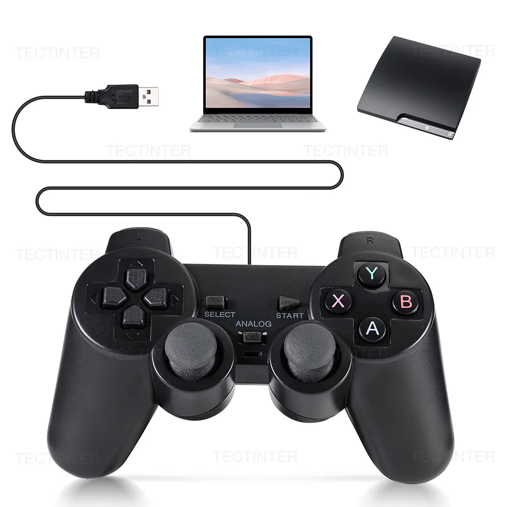 for PS3 Wired USB Game Controller Dual Vibration Android Gamepad for Playstation 3 PC Joystick Controle For PS3 Accessories