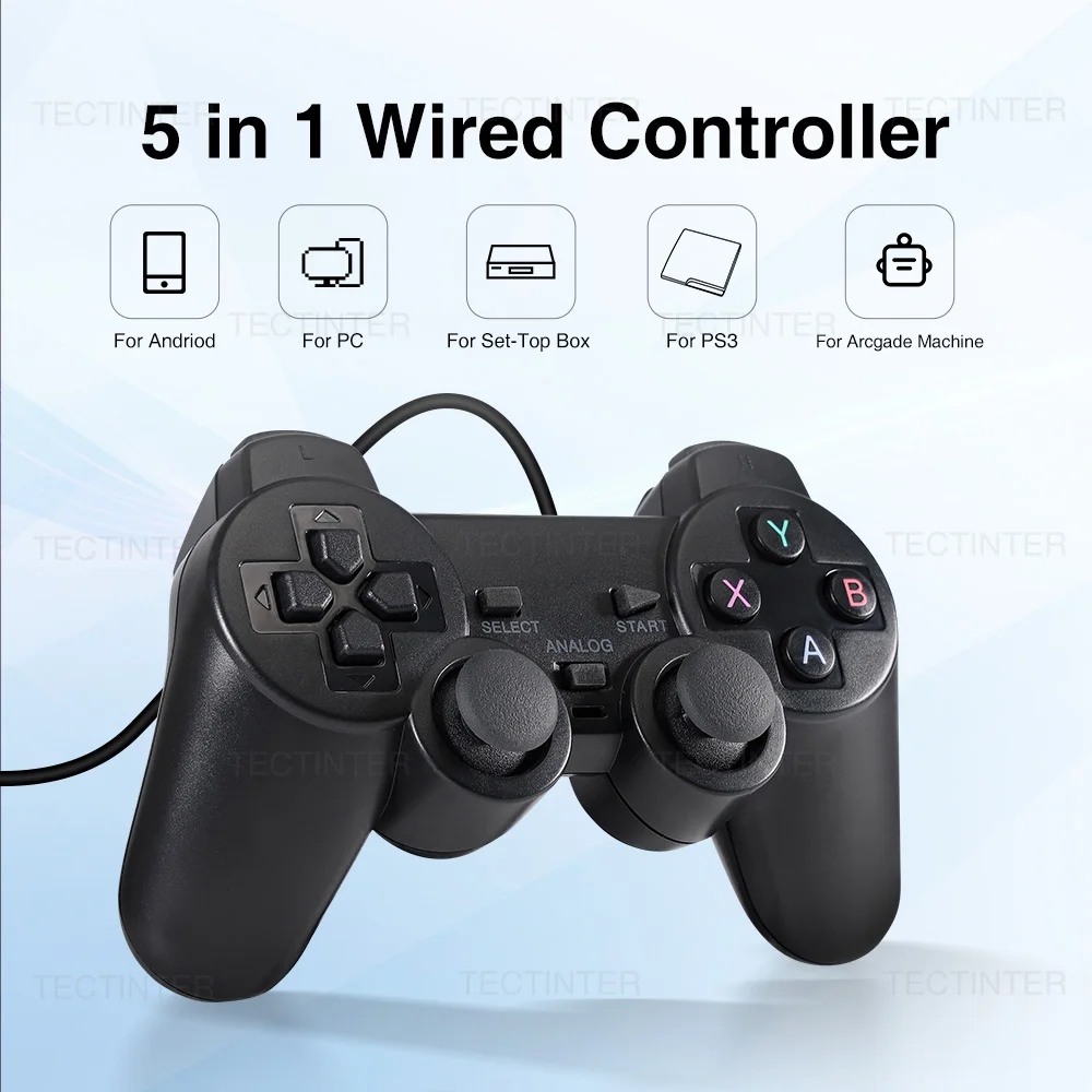 for PS3 Wired USB Game Controller Dual Vibration Android Gamepad for Playstation 3 PC Joystick Controle For PS3 Accessories