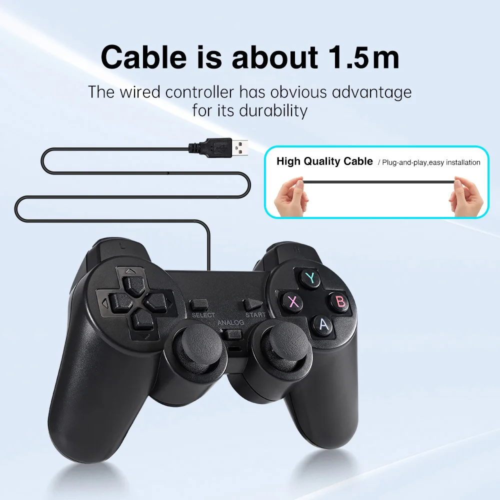 for PS3 Wired USB Game Controller Dual Vibration Android Gamepad for Playstation 3 PC Joystick Controle For PS3 Accessories