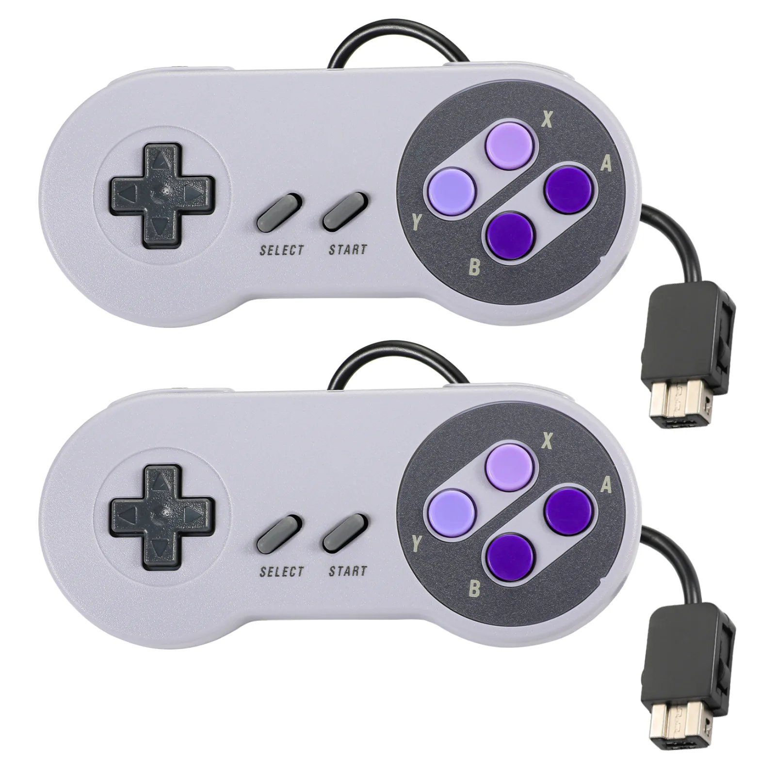 Wired Gamepad for SNES/SFC,Adaptation Genuine SNES/SFC Game Console, Gamepad Handle for Super Nin-tend-o Game Console