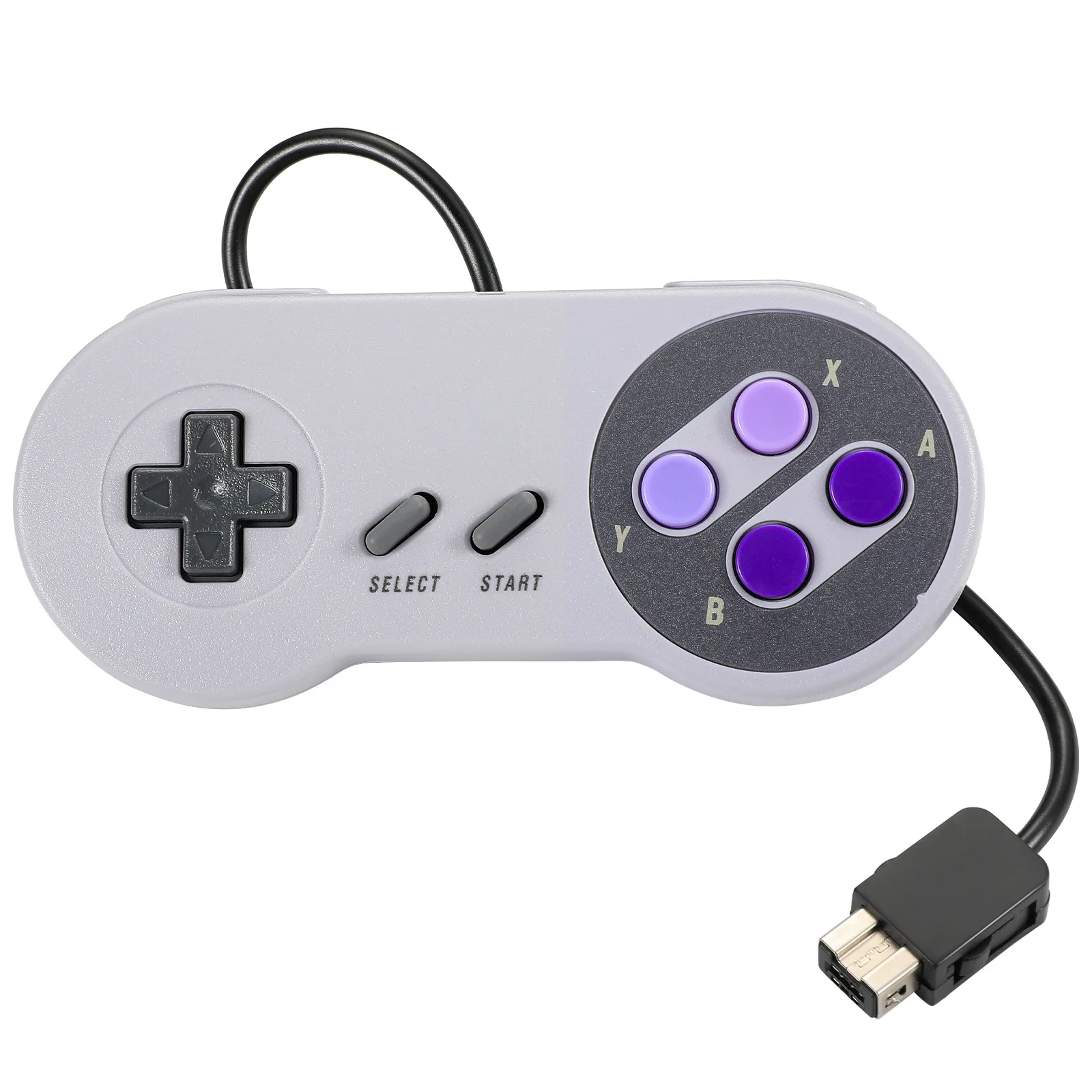 Wired Gamepad for SNES/SFC,Adaptation Genuine SNES/SFC Game Console, Gamepad Handle for Super Nin-tend-o Game Console