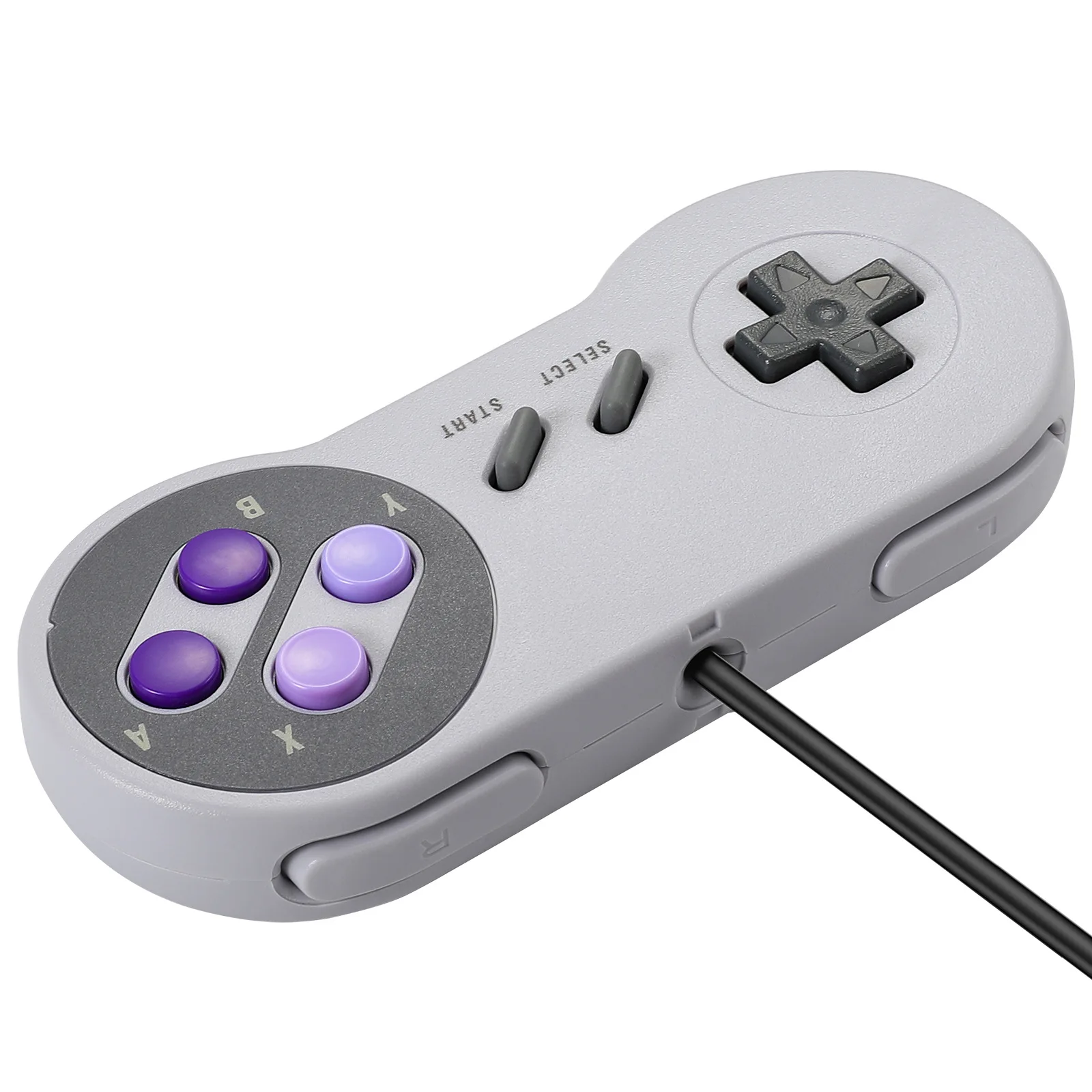 Wired Gamepad for SNES/SFC,Adaptation Genuine SNES/SFC Game Console, Gamepad Handle for Super Nin-tend-o Game Console