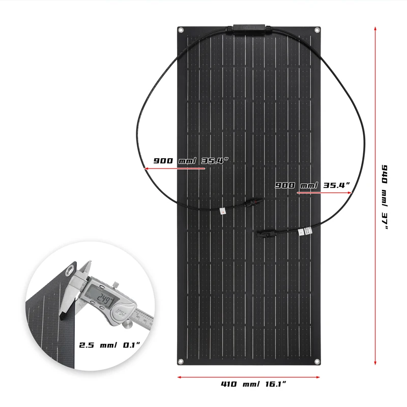 600W 300W Flexible Solar Panel Kit 18V Monocrystalline Solar Cell Outdoor Power Charger for Camping Yacht Motorhome RV Car Boat