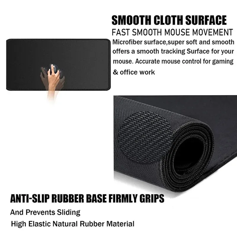 Hot Sell Large Gaming Mouse Pad Multi-size Gamer Mat Abstract XL Computer Cushion Keyboard Desk Non-Slip Rubber Locking Edge Rug