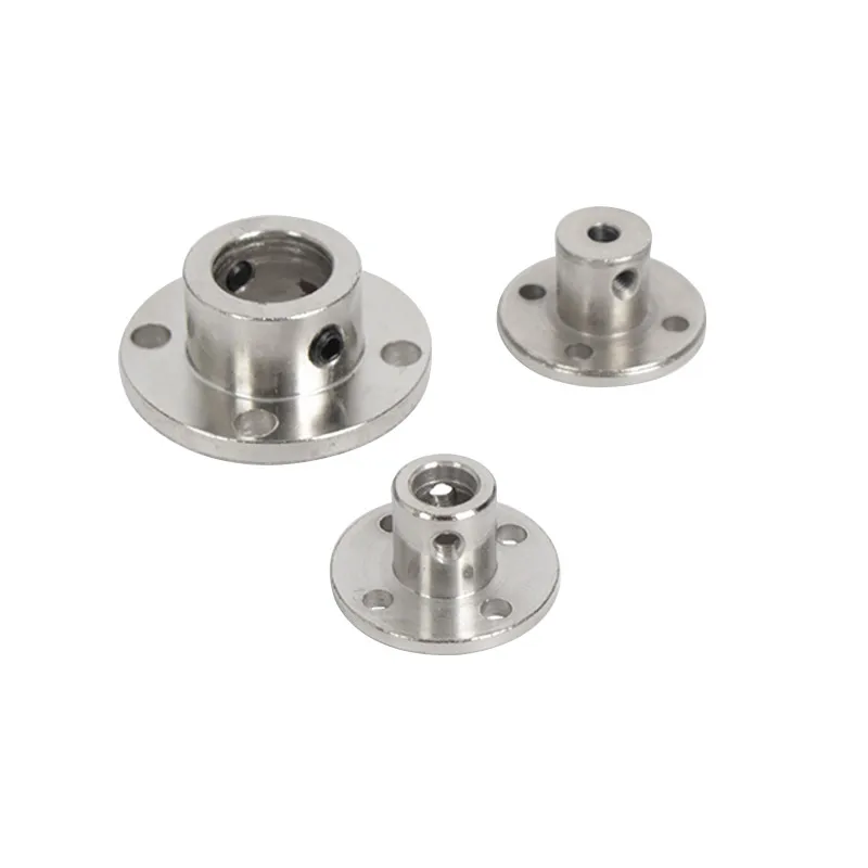 2/3/3.17/4/5/6/6.35/7/8/10/11/12/14mm Rigid Flange Coupling Motor Guide Shaft Coupler Connector With Jackscrew