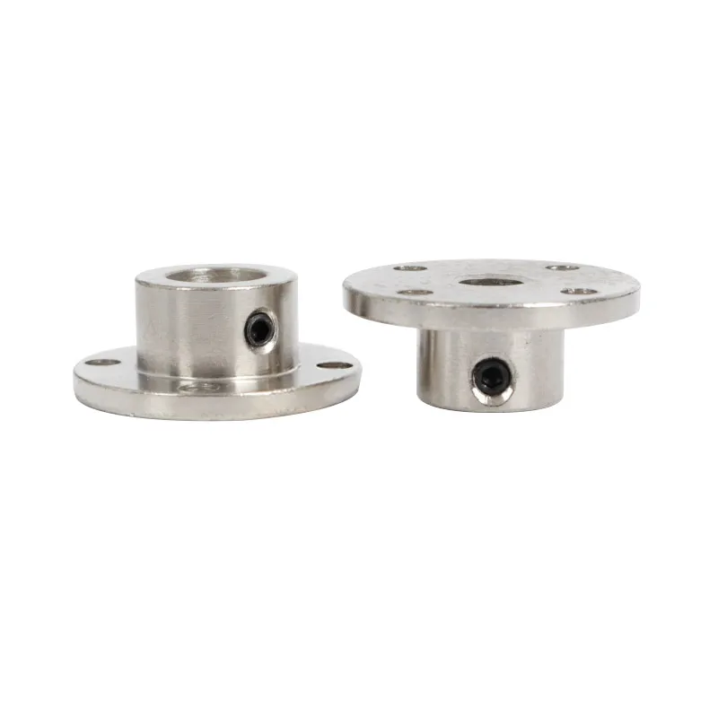 2/3/3.17/4/5/6/6.35/7/8/10/11/12/14mm Rigid Flange Coupling Motor Guide Shaft Coupler Connector With Jackscrew