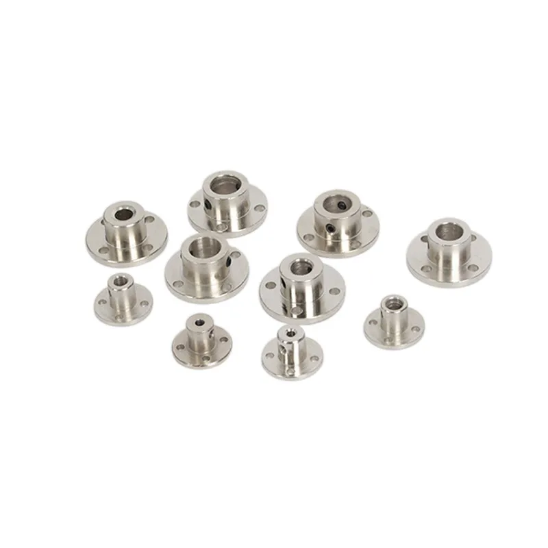 2/3/3.17/4/5/6/6.35/7/8/10/11/12/14mm Rigid Flange Coupling Motor Guide Shaft Coupler Connector With Jackscrew