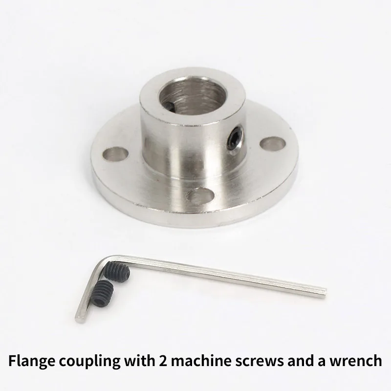 2/3/3.17/4/5/6/6.35/7/8/10/11/12/14mm Rigid Flange Coupling Motor Guide Shaft Coupler Connector With Jackscrew