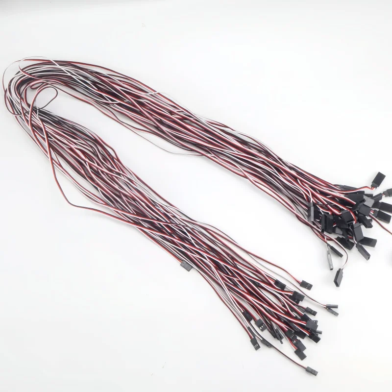 10Pcs 100mm 150mm 200mm 300mm 500mm Servo Lead Cable Extension Yextension Cord for RC Futaba JR Male to Female 15cm 30cm 50cm