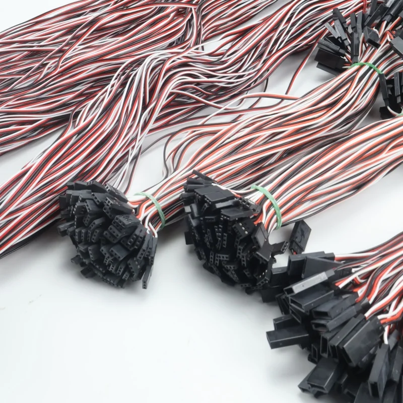10Pcs 100mm 150mm 200mm 300mm 500mm Servo Lead Cable Extension Yextension Cord for RC Futaba JR Male to Female 15cm 30cm 50cm