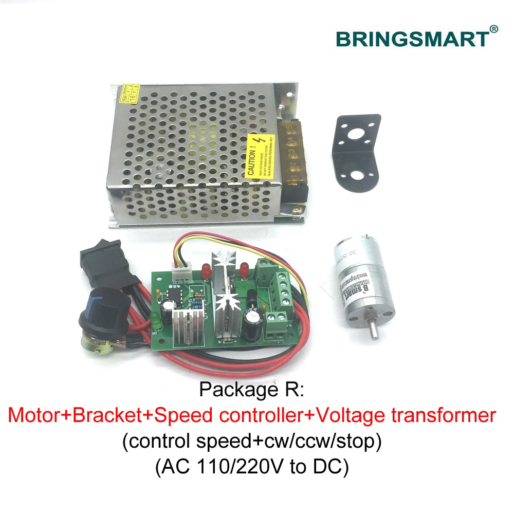 Wholesale JGA25-310 Mini Motor 3-12v Gear Motor 7-1818rpm DC Motor Low Noise Gearbox Printer High Torque Low Speed Motor