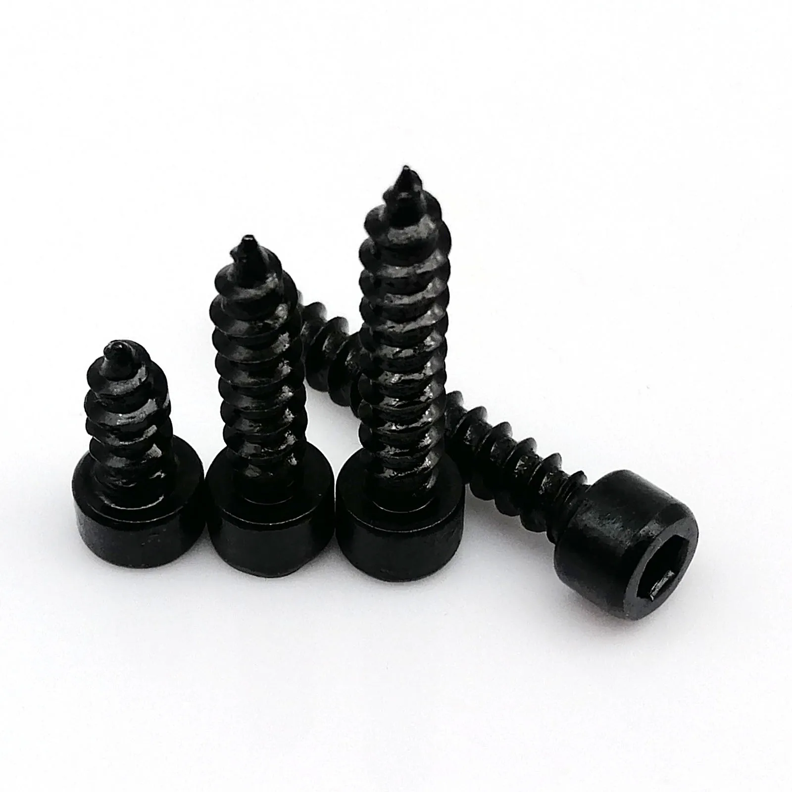 HZYUEGOU M2 M2.6 M3 M3.5 M4 M5 M6 Black Carbon Steel Allen Hex Hexagon Socket Cap Head Speaker Wood Self-tapping Screw