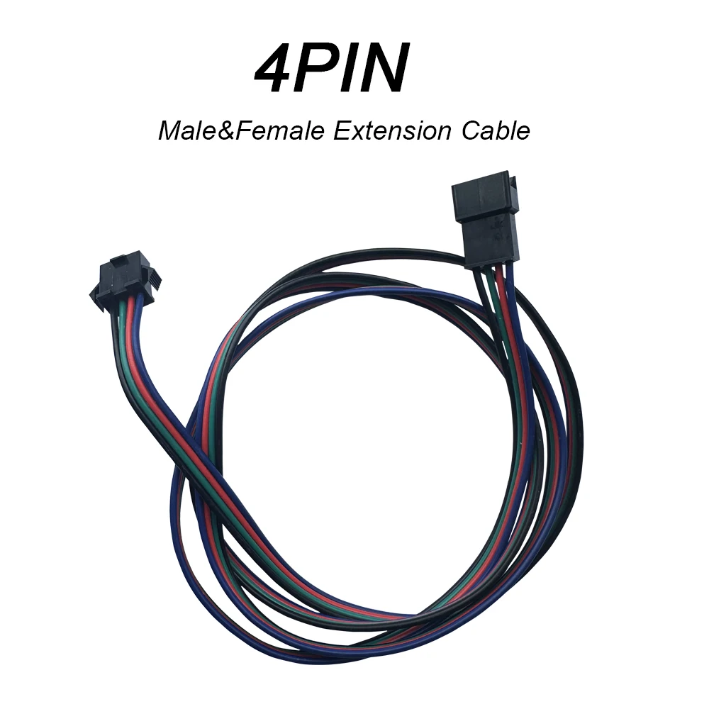 0.5m 1m 2m Male Female Extension Cable 2Pin 3Pin 4Pin 5Pin JST Wire Plug Connector Cable For WS2811 WS2812 RGBWW LED Strip Lig