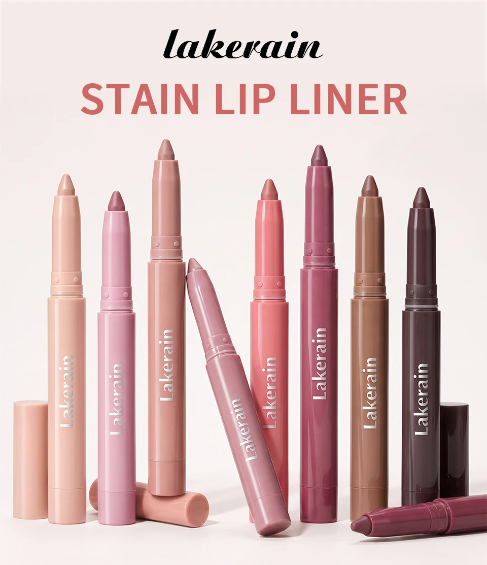 Cream Lip Liner Long Lasting Wear Waterproof Sweat-resistant Fast-setting Rich Pigmented Color Smooth Matte Texture Lip Liner