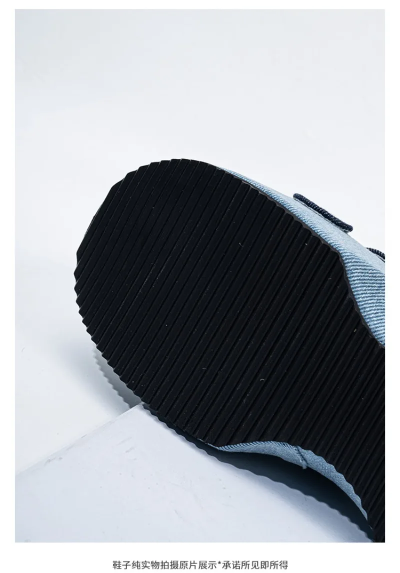 High Quality Denim Platform Sandals Women Fashion T Strap Buckle Flower Decoration Designer Shoe Summer Sexy Open Toe Beach Shoe