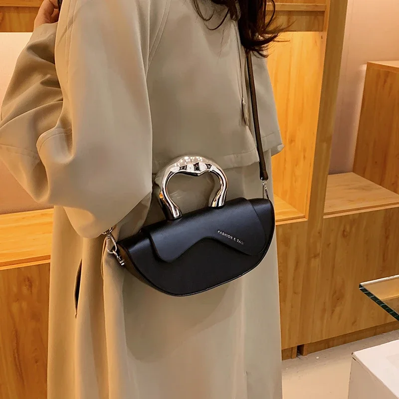 Fashion Sewing Thread Solid PU Hasp Shoulder Bags Interior Compartment Women's Handbags 2026 High Quality Sweet Bags for Women