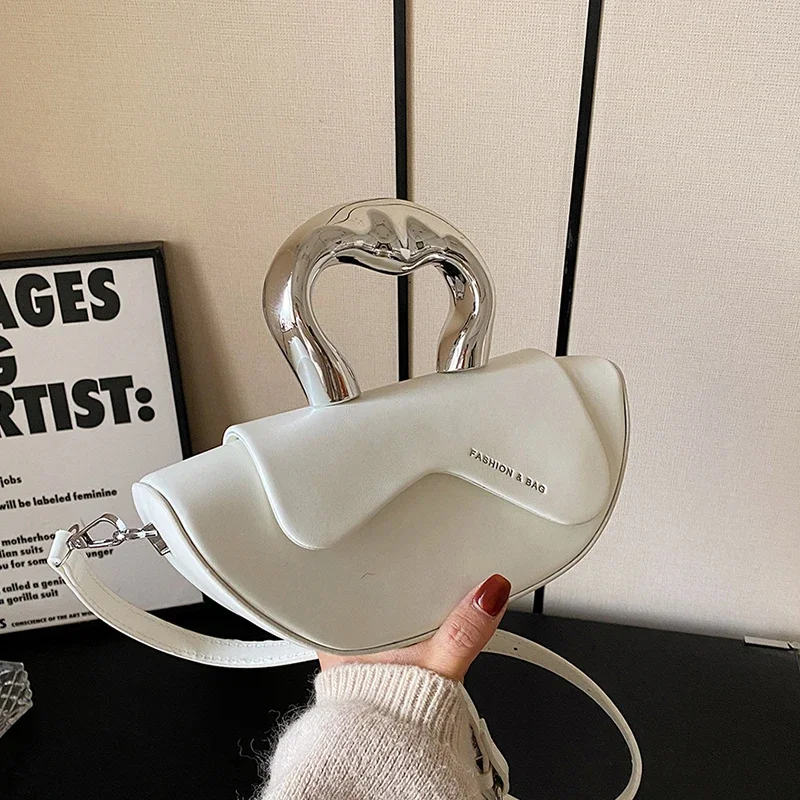Fashion Sewing Thread Solid PU Hasp Shoulder Bags Interior Compartment Women's Handbags 2026 High Quality Sweet Bags for Women