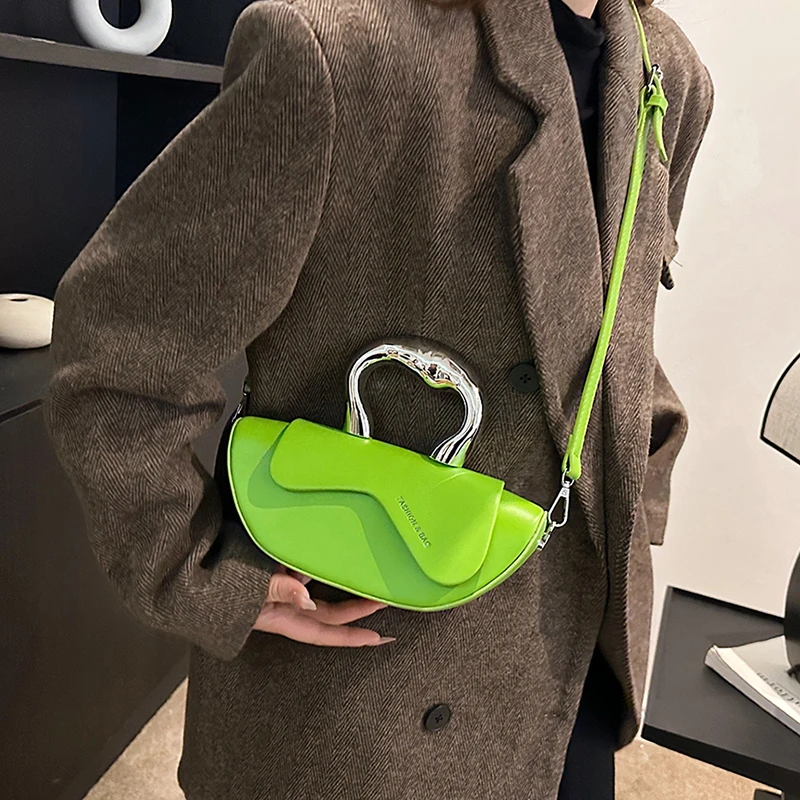 Fashion Sewing Thread Solid PU Hasp Shoulder Bags Interior Compartment Women's Handbags 2026 High Quality Sweet Bags for Women