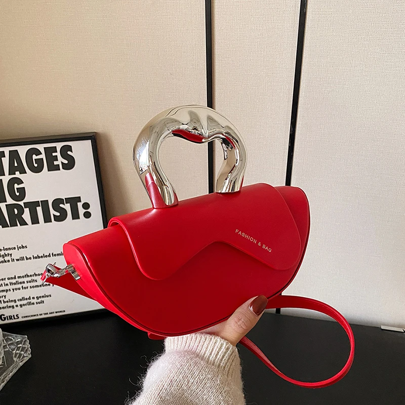 Fashion Sewing Thread Solid PU Hasp Shoulder Bags Interior Compartment Women's Handbags 2026 High Quality Sweet Bags for Women