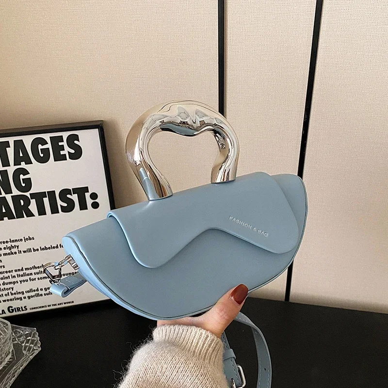 Fashion Sewing Thread Solid PU Hasp Shoulder Bags Interior Compartment Women's Handbags 2026 High Quality Sweet Bags for Women