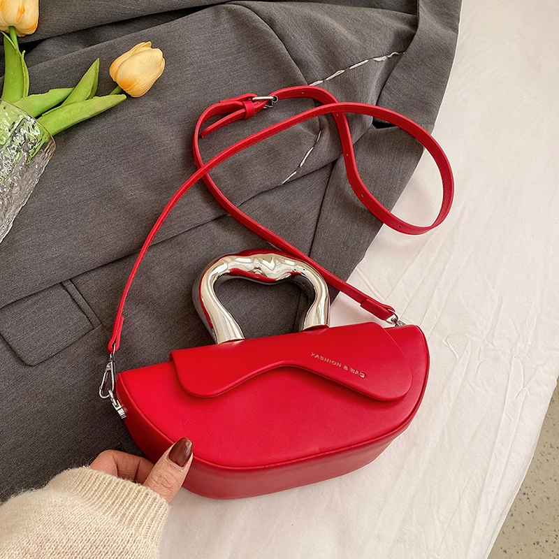 Fashion Sewing Thread Solid PU Hasp Shoulder Bags Interior Compartment Women's Handbags 2026 High Quality Sweet Bags for Women