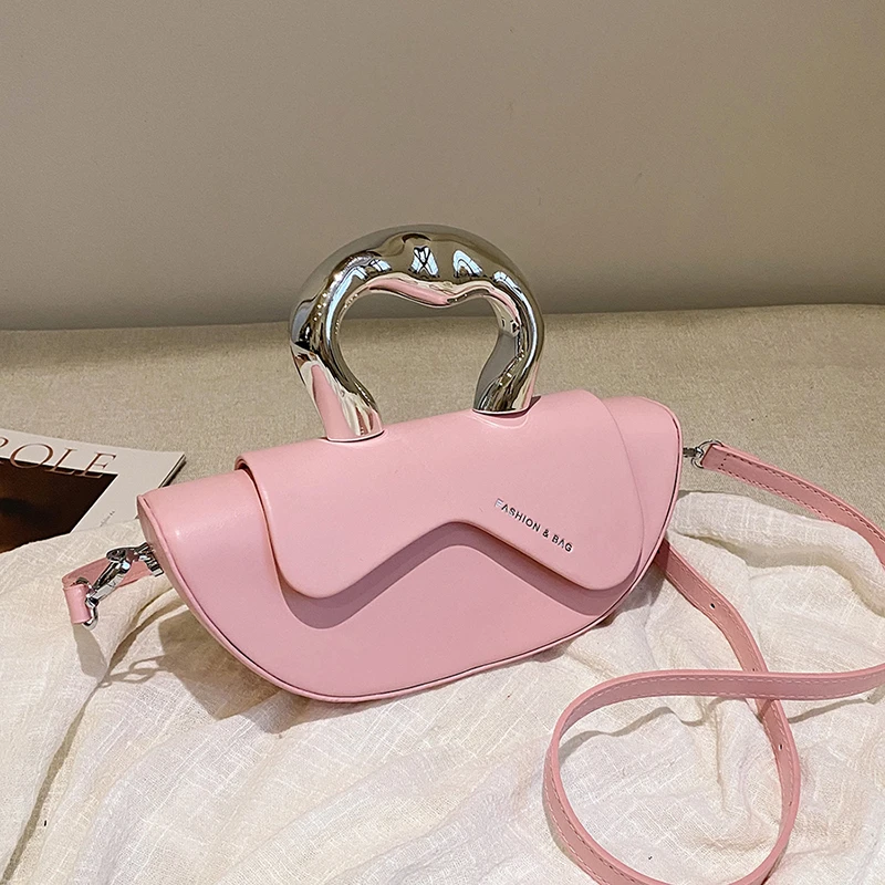 Fashion Sewing Thread Solid PU Hasp Shoulder Bags Interior Compartment Women's Handbags 2026 High Quality Sweet Bags for Women
