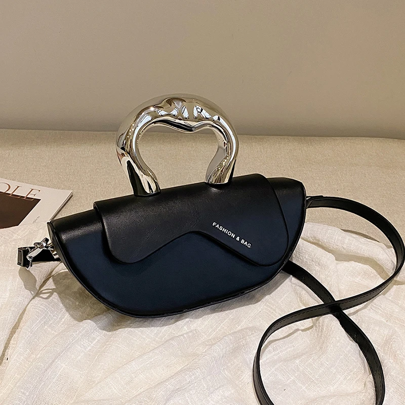 Fashion Sewing Thread Solid PU Hasp Shoulder Bags Interior Compartment Women's Handbags 2026 High Quality Sweet Bags for Women
